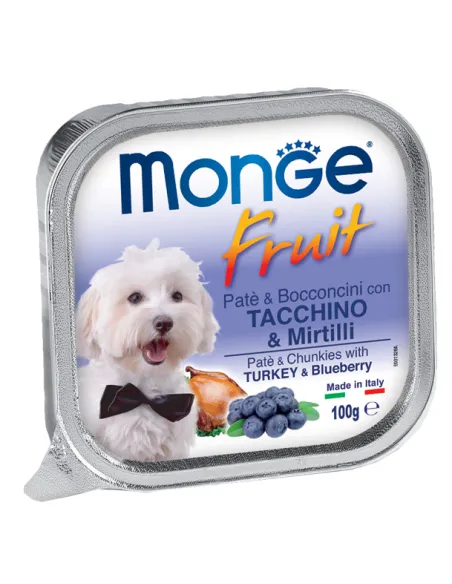 Monge Dog Fruit Tacchino Mirtillo 100 gr Monge Dog Fruit Tacchino Mirtillo 100 gr