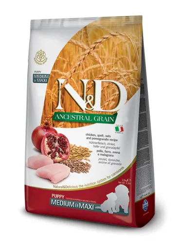 N&D Low Grain Dog Med/Max Puppy Pollo 2, 5 Kg