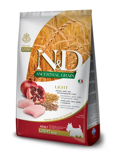 N&D Low Grain Dog Mini Light 2,5 Kg
