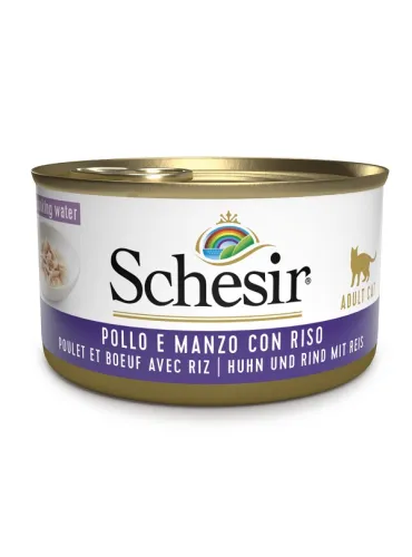 Schesir Cat Pollo Manzo Riso 85gr