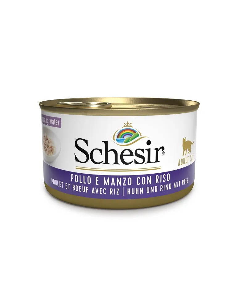 Schesir Cat Pollo Manzo Riso 85gr