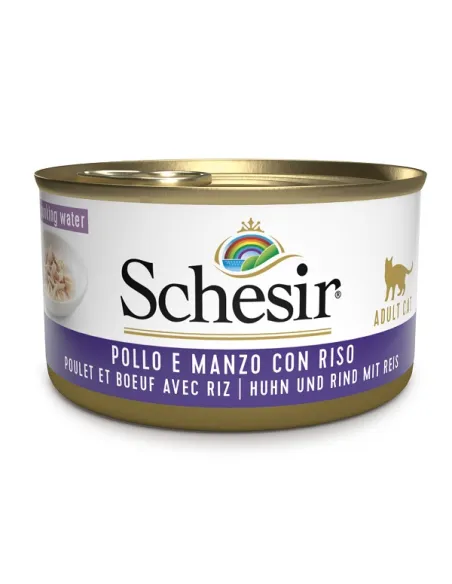 Schesir Cat Pollo Manzo Riso 85gr Schesir Cat Pollo Manzo Riso 85gr