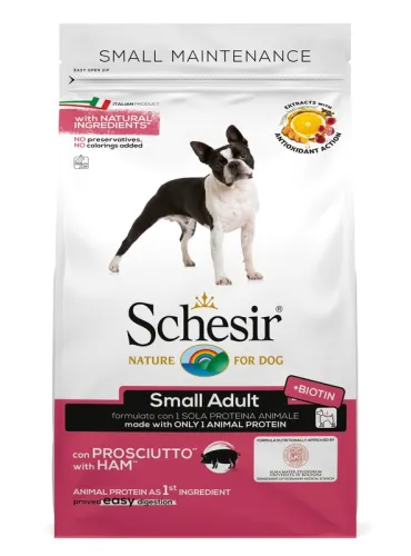 Schesir Dog Small Mantenimento Prosciutto 800 g