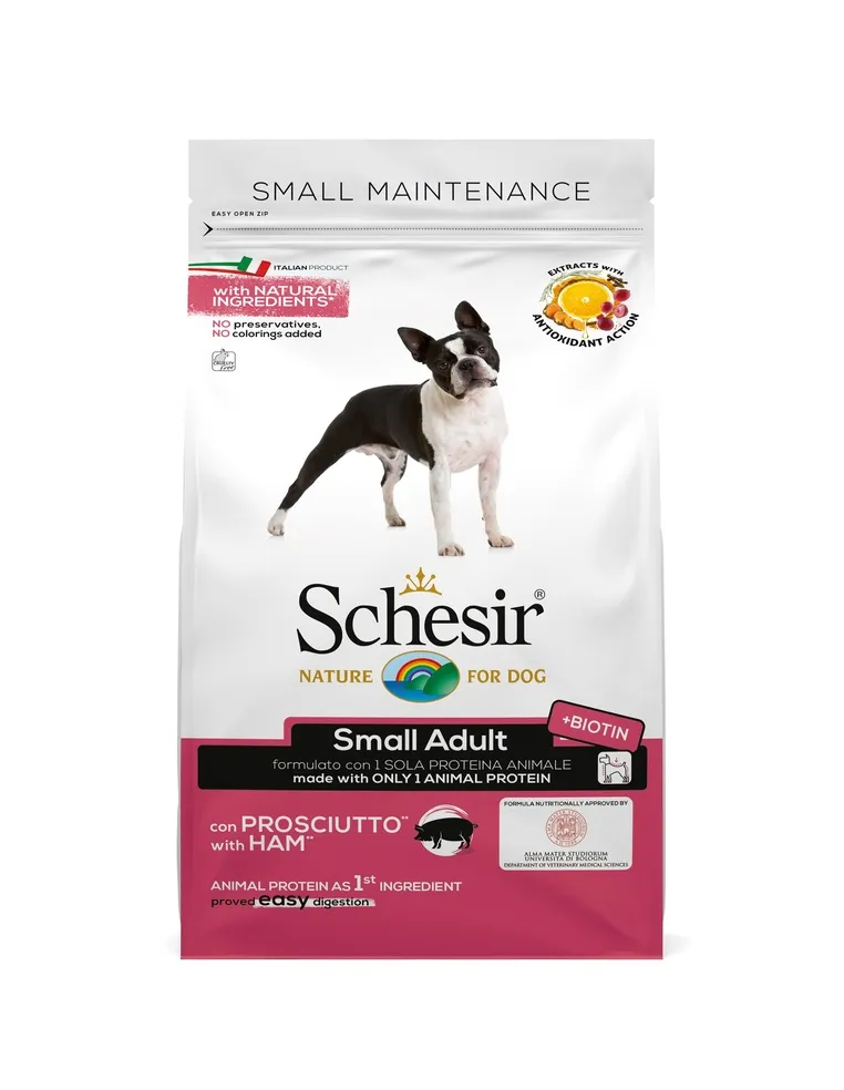 Schesir Dog Small Mantenimento Prosciutto 800 g