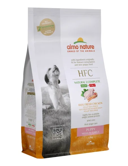 Almo Hfc Cane M-L Puppy Pollo 1.2kg