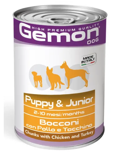 Gemon Dog Junior Pollo e Tacchino 415 gr