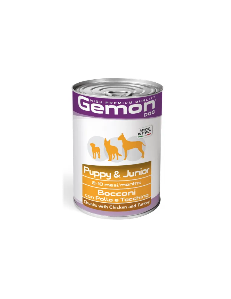 Gemon Dog Junior Pollo e Tacchino 415 gr