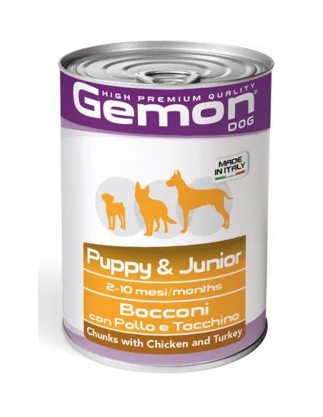 Gemon Dog Junior Pollo e Tacchino 415 gr