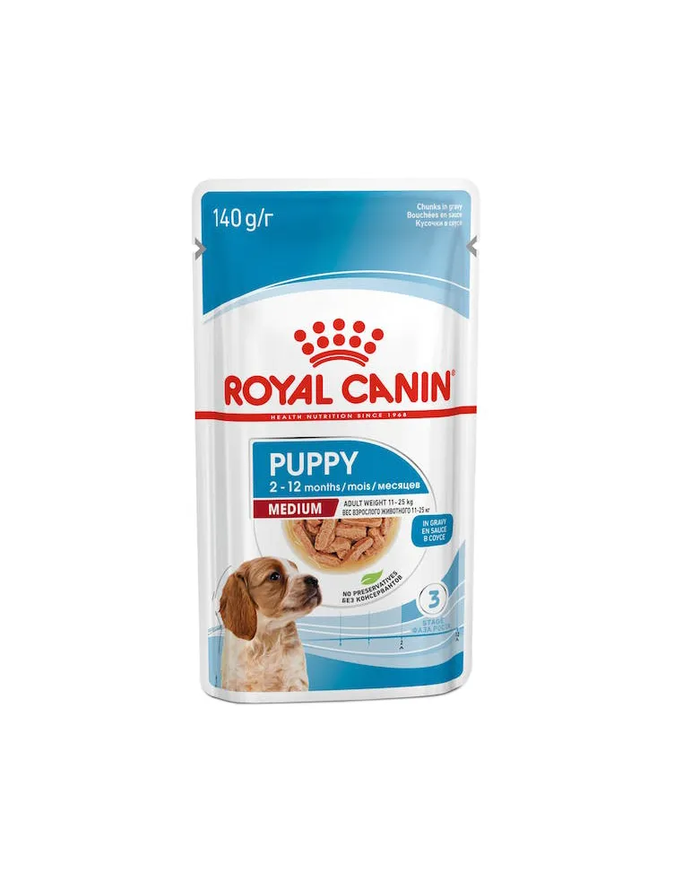 Medium Puppy 10 x 140 Gr Royal Canin