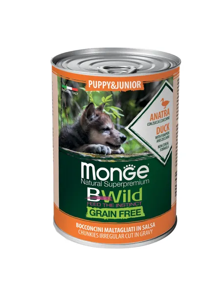 Monge Bwild Junior Anatra 400 gr Monge Bwild Junior Anatra 400 gr
