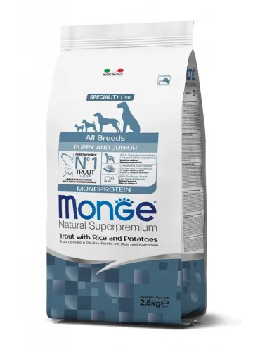 Monge Dog Puppy All Breeds Trota 2,5 Kg
