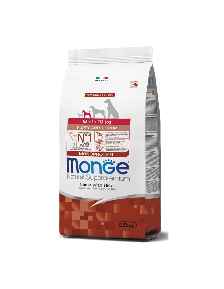 Monge Dog Puppy Mini Agnello 800 gr