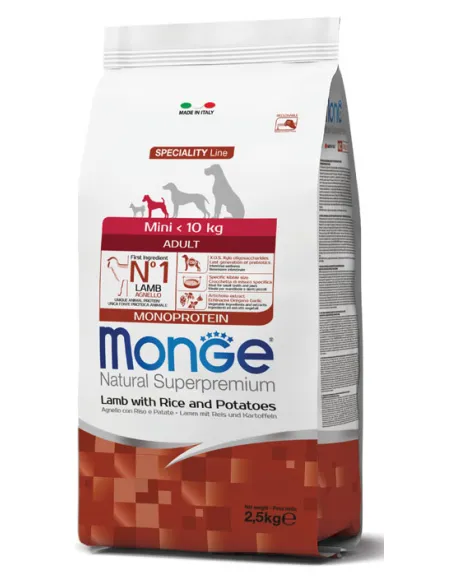 Monge Dog Adult Mini Agnello 800 gr Monge Dog Adult Mini Agnello 800 gr