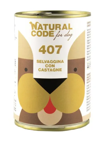 Natural Line Dog 400gr Selvaggina Castag Ne