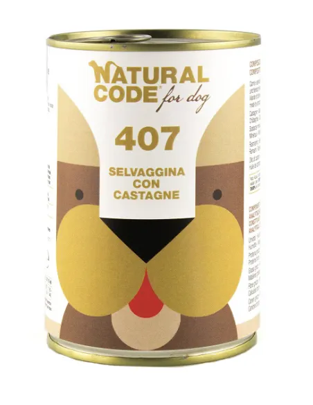 Natural Line Dog 400gr Selvaggina Castag Ne