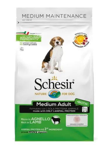 Schesir Dog Medium Main Agnello 3 Kg