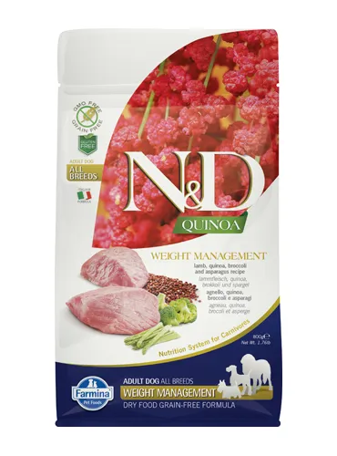 N&D Quinoa Mini Weight M. Agnello 800 Gr