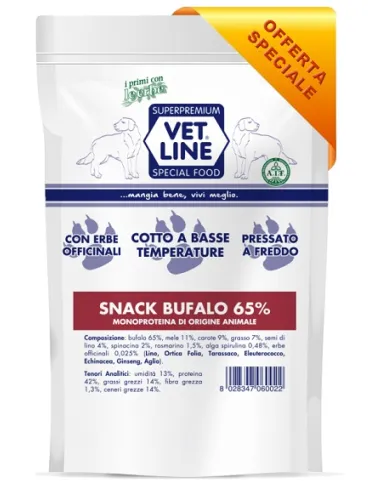Vet Line Snack Cane Bufalo 80 Gr
