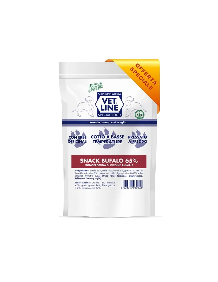 Vet Line Snack Cane Bufalo 80 Gr