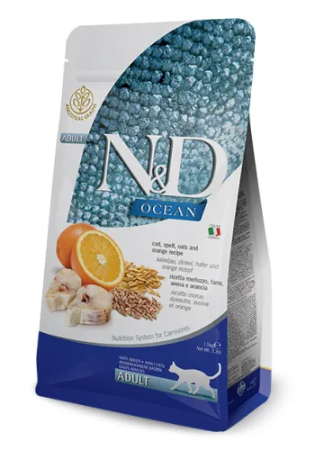 N&D Ocean Gatto Low Merluzzo 1,5kg