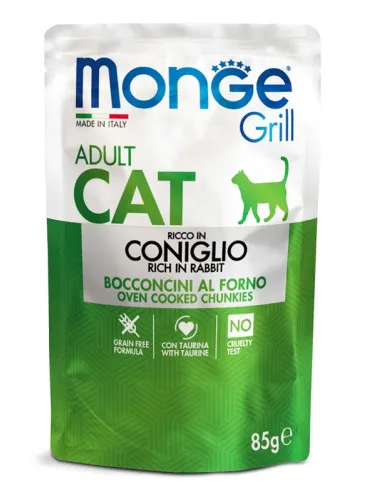 Monge Grill Cat Bst Coniglio 85 gr