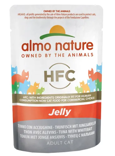 Almo Cat Jelly 55 Gr Tonno E Bianchetti
