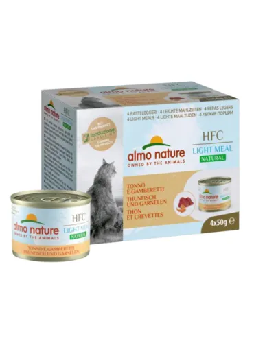 Almo Cat Light Meal 4 X 50 G Tonno Gamberetti