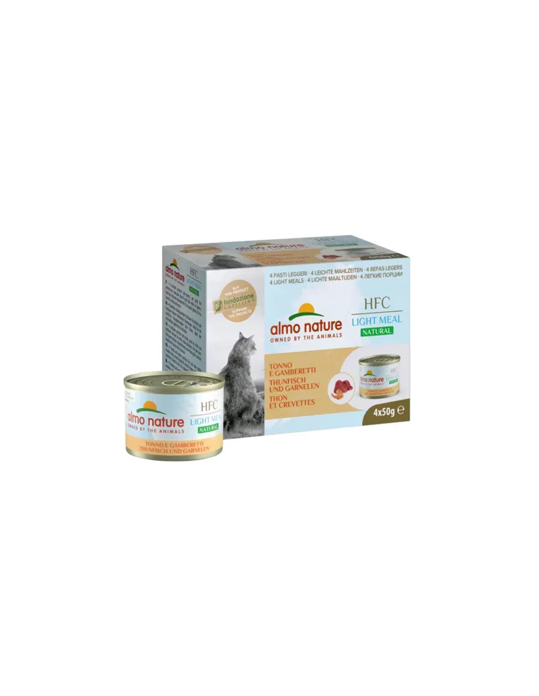 Almo Cat Light Meal 4 X 50 G Tonno Gamberetti