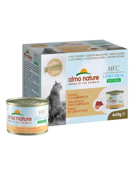 Almo Cat Light Meal 4 X 50 G Tonno Gamberetti