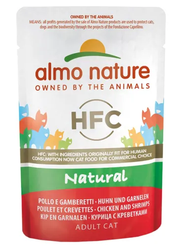 Almo Cat Nature 55 Gr Pollo E Gamberetti