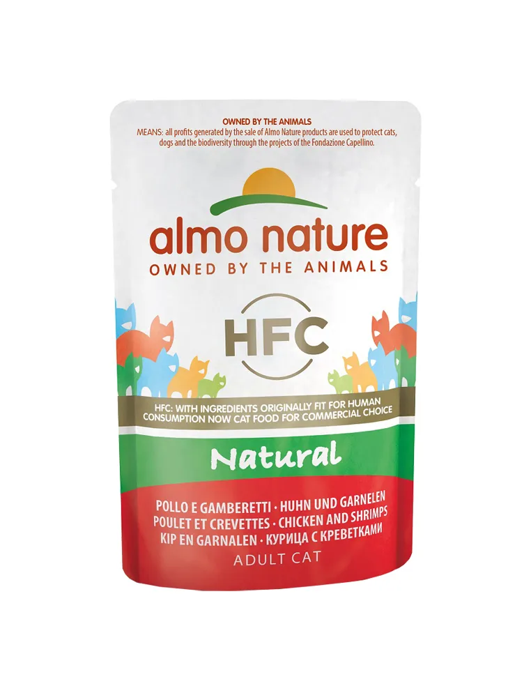 Almo Cat Nature 55 Gr Pollo E Gamberetti