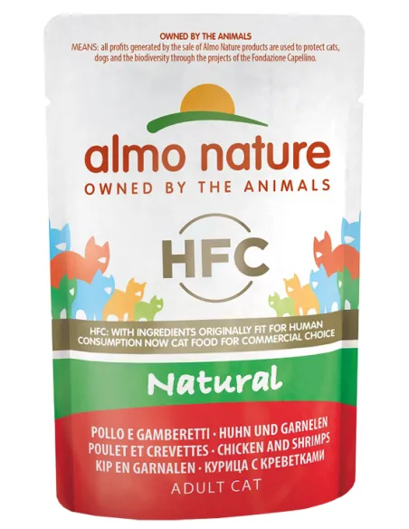 Almo Cat Nature 55 Gr Pollo E Gamberetti