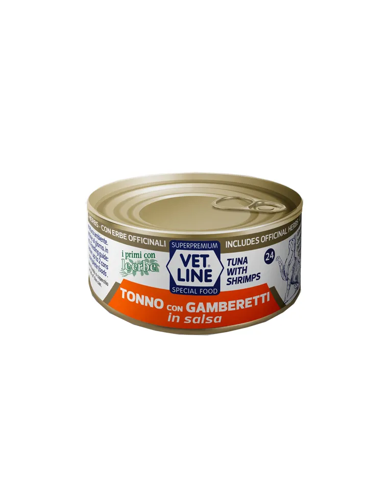 Vet Line Gatto Tonno E Gamberetti In Salsa 70 Gr