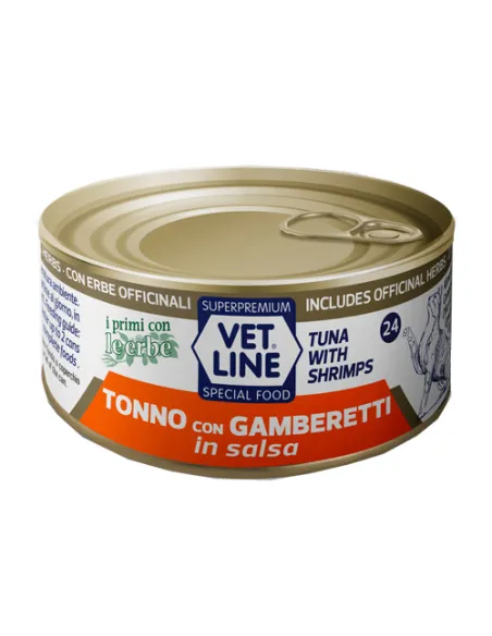 Vet Line Gatto Tonno E Gamberetti In Salsa 70 Gr