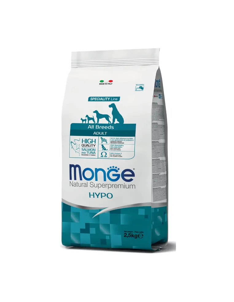 Monge Dog Hypo Salmone e Tonno 2,5 Kg
