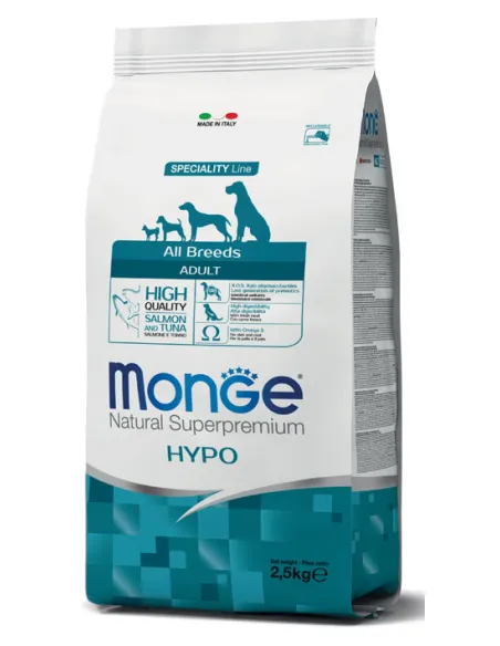 Monge Dog Hypo Salmone e Tonno 2,5 Kg