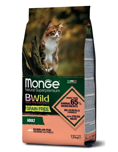 Monge Bwild Grain Free Cat Adult Salmone 1.5 kg