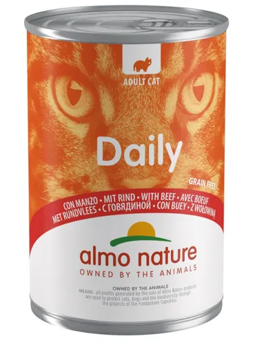 Almo Cat Daily Menu 400 Gr Manzo