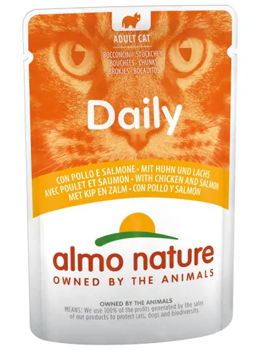 Almo Cat Daily Menu 70 Gr Pollo E Salmone