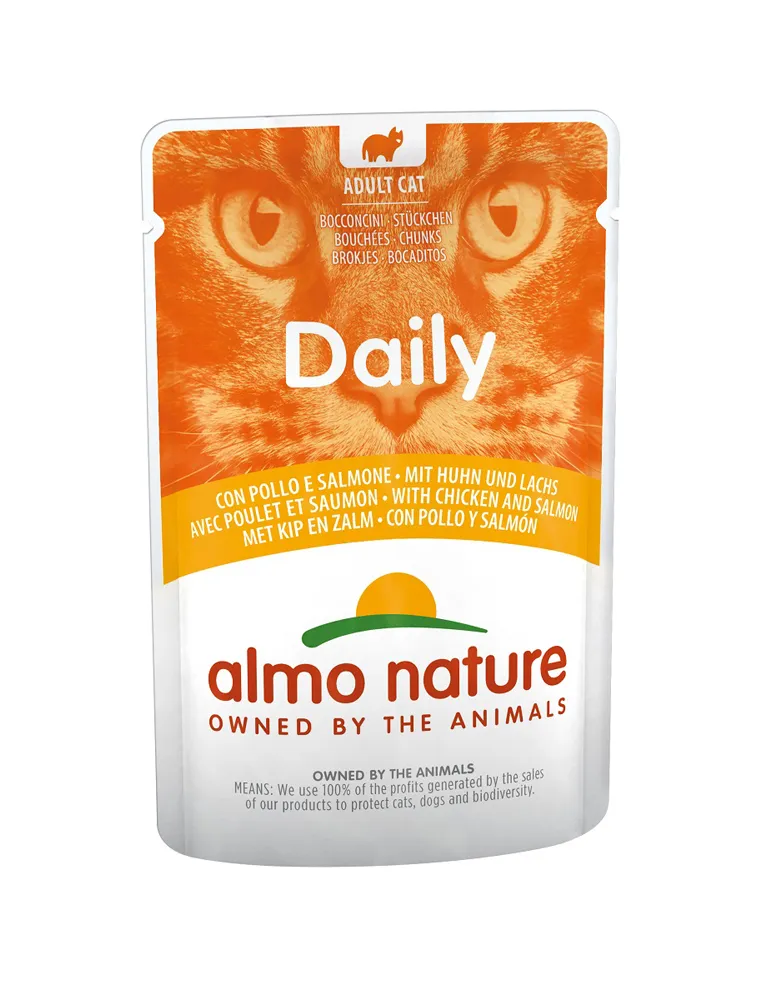 Almo Cat Daily Menu 70 Gr Pollo E Salmone