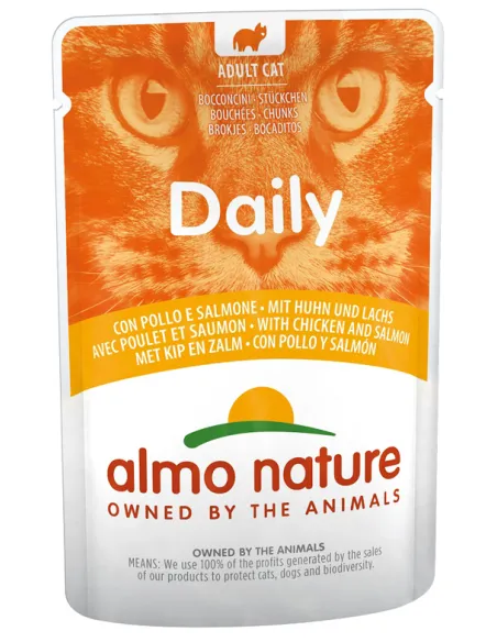 Almo Cat Daily Menu 70 Gr Pollo E Salmone