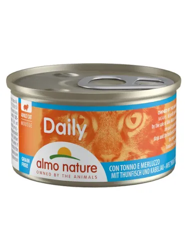 Almo Cat Daily Menu 85 Gr Mousse Tonno E Pesce Bianco