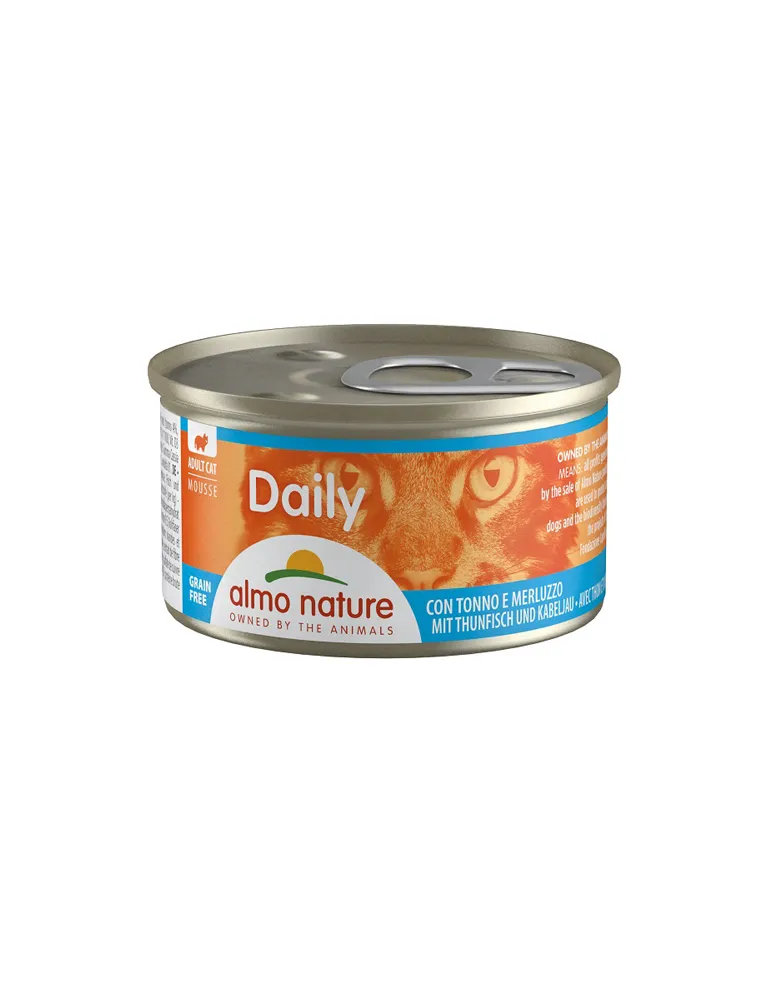 Almo Cat Daily Menu 85 Gr Mousse Tonno E Pesce Bianco