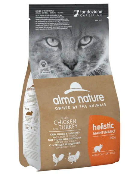 Almo Cat Holistic 400 Gr Pollo E Tacchino Almo Cat Holistic 400 Gr Pollo E Tacchino