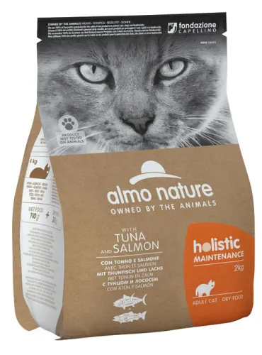 Almo Cat Holistic Dry 2 Kg Maint Tonno E Salmone