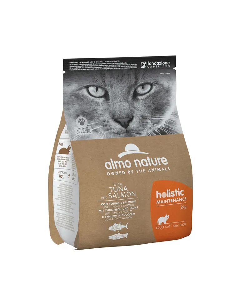 Almo Cat Holistic Dry 2 Kg Maint Tonno E Salmone