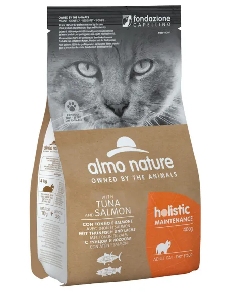 Almo Cat Holistic Dry 400 Gr Maint Tonno E Salmone Almo Cat Holistic Dry 400 Gr Maint Tonno E Salmone