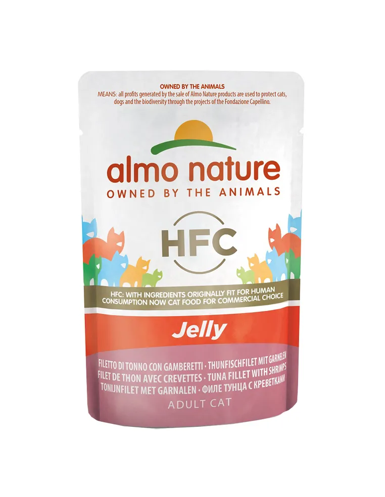 Almo Cat Jelly 55 Gr Tonno E Gamberetti