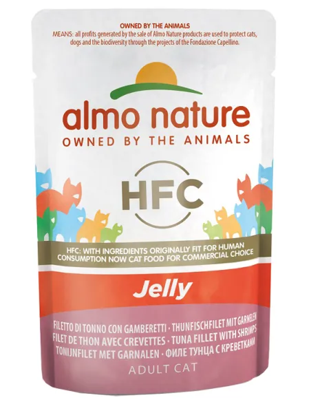 Almo Cat Jelly 55 Gr Tonno E Gamberetti