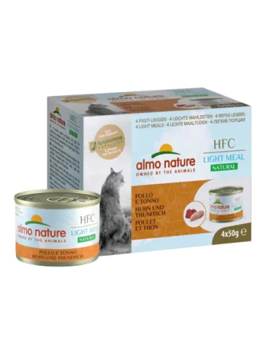 Almo Cat Light Meal 4 X 50 G Pollo E Tonno